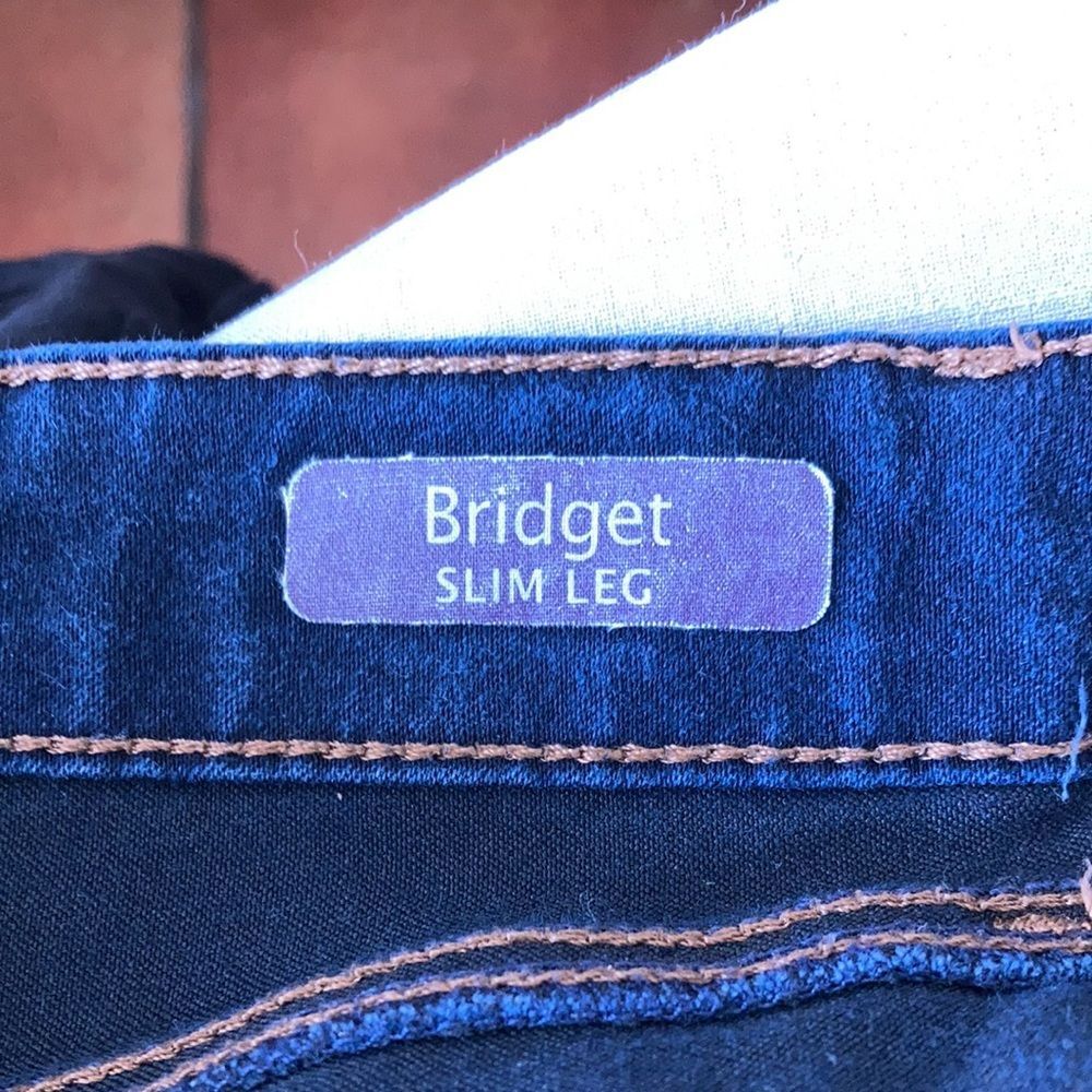 Gloria Vanderbilt all around slimming effect Bridget slim leg jeans color navy - Picture 6 of 7